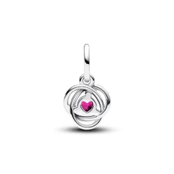 Pandora Charm Pendant Cercles de l’Éternité Rose | Femme Charms