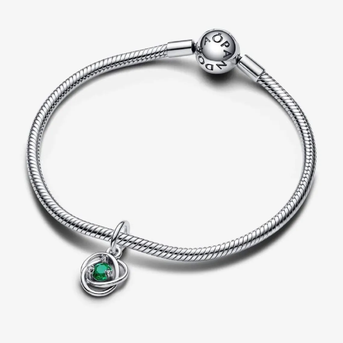 Pandora Charm Pendant Cercles de l’Éternité Vert | Femme Charms