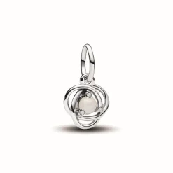 Pandora Charm Pendant Cercles de l’Éternité Blanc | Femme Charms