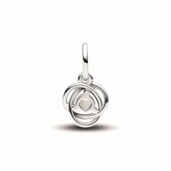Pandora Charm Pendant Cercles de l’Éternité Blanc | Femme Charms