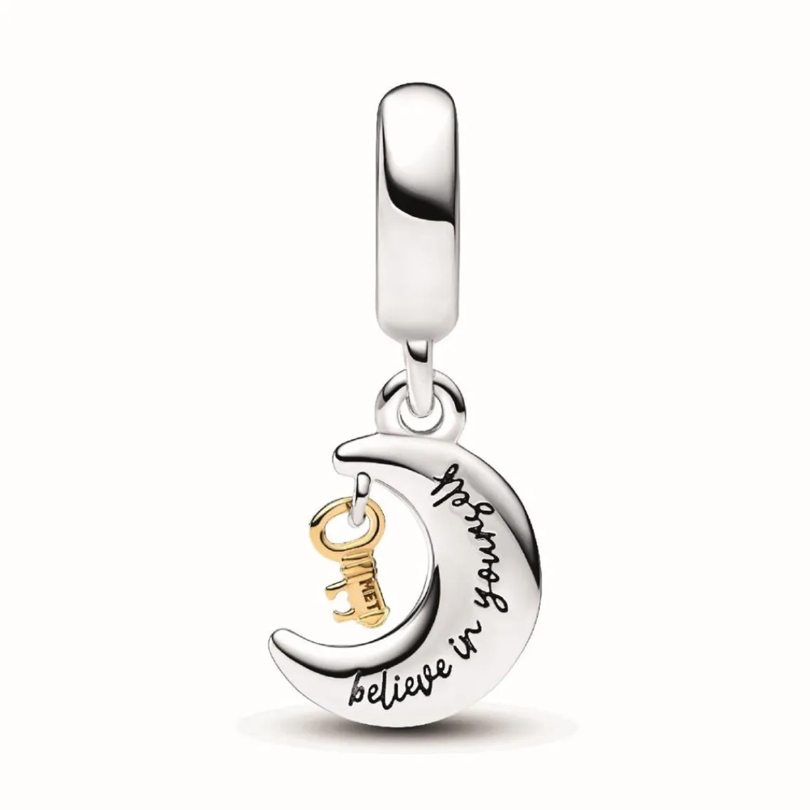 Pandora Charm Pendant Clé et Lune Bimatière | Femme Charms