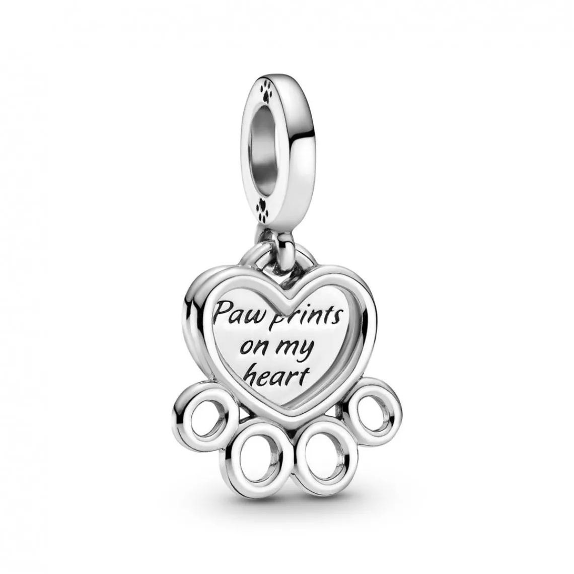 Pandora Charm Pendant Cœur et Empreinte de Pattes Passions | Femme Charms