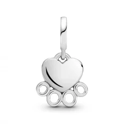 Pandora Charm Pendant Cœur et Empreinte de Pattes Passions | Femme Charms