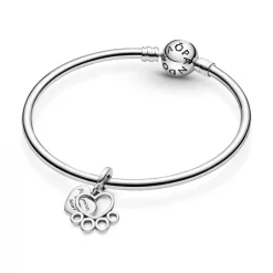 Pandora Charm Pendant Cœur et Empreinte de Pattes Passions | Femme Charms