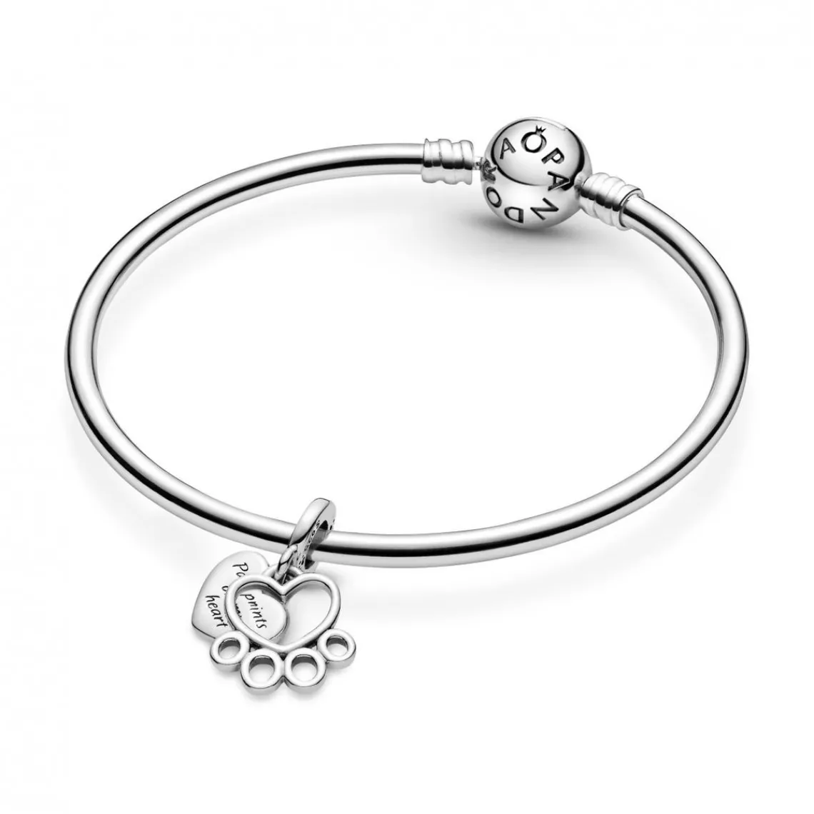 Pandora Charm Pendant Cœur et Empreinte de Pattes Passions | Femme Charms