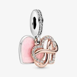 Pandora Charm Pendant Cœur Infini Fête des mères | Femme Collier Et Pendentif|Charms