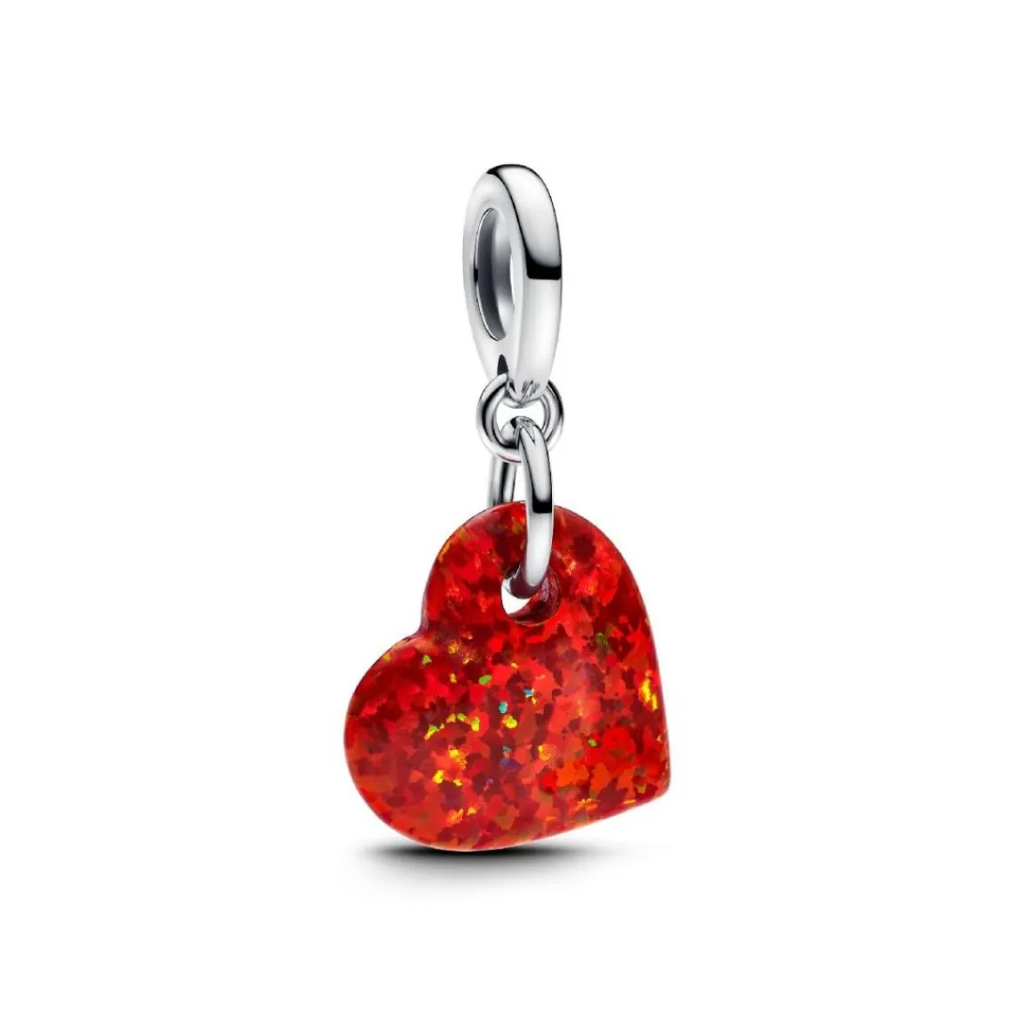 Pandora Charm Pendant Cœur Rouge Opalescent | Femme Charms