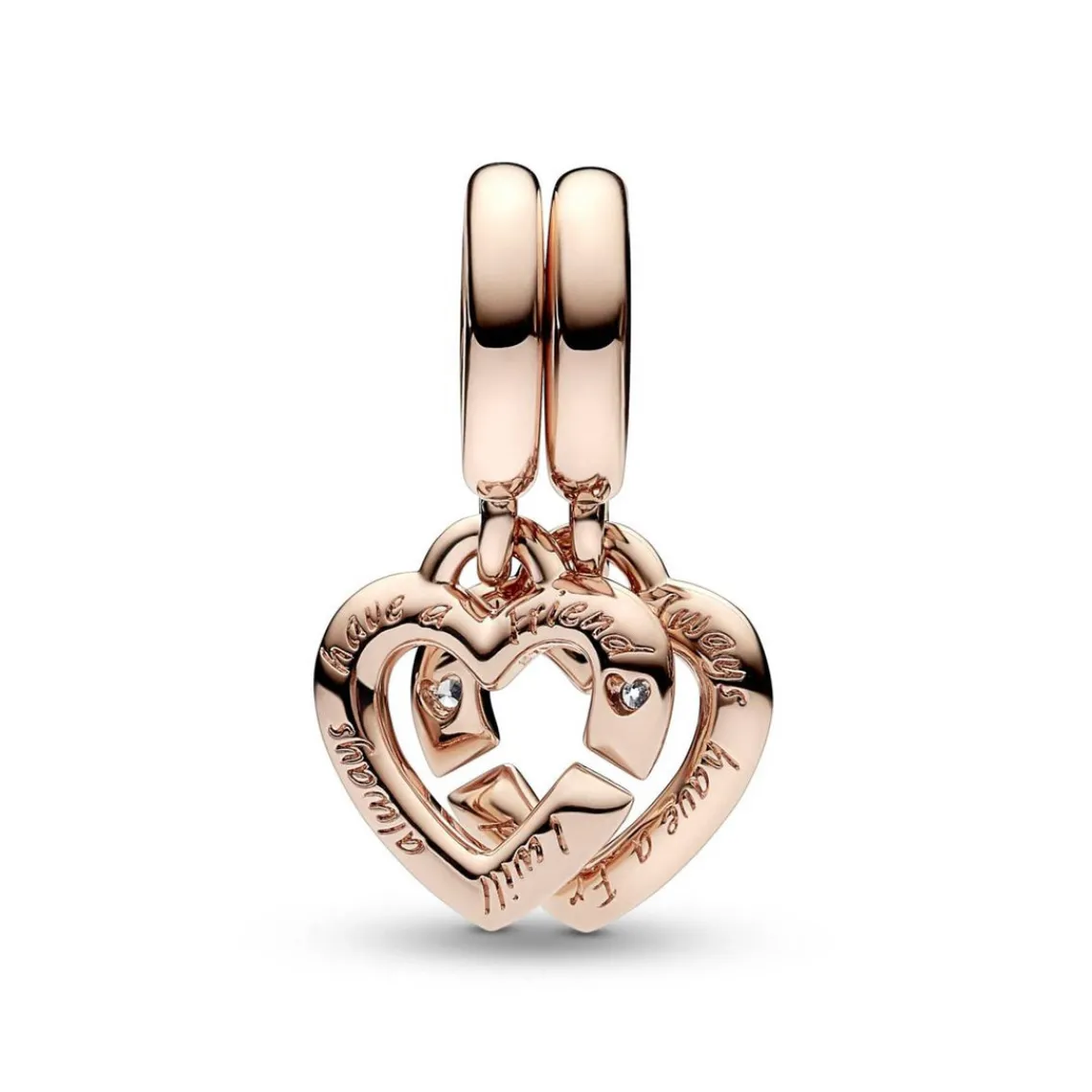 Pandora Charm Pendant Cœurs Entrelacés Sœurs Séparables – Moments | Femme Charms