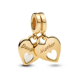 Pandora Charm Pendant Cœur Séparable Double | Femme Charms