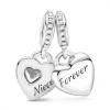 Pandora Charm Pendant Cœur Séparable Tante & Nièce People | Femme Charms