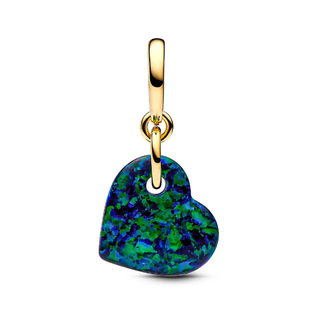 Pandora Charm Pendant Cœur Vert Opalescent | Femme Charms