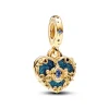 Pandora Charm Pendant Double Disney Carrosse de Cendrillon et Cœur | Femme Charms