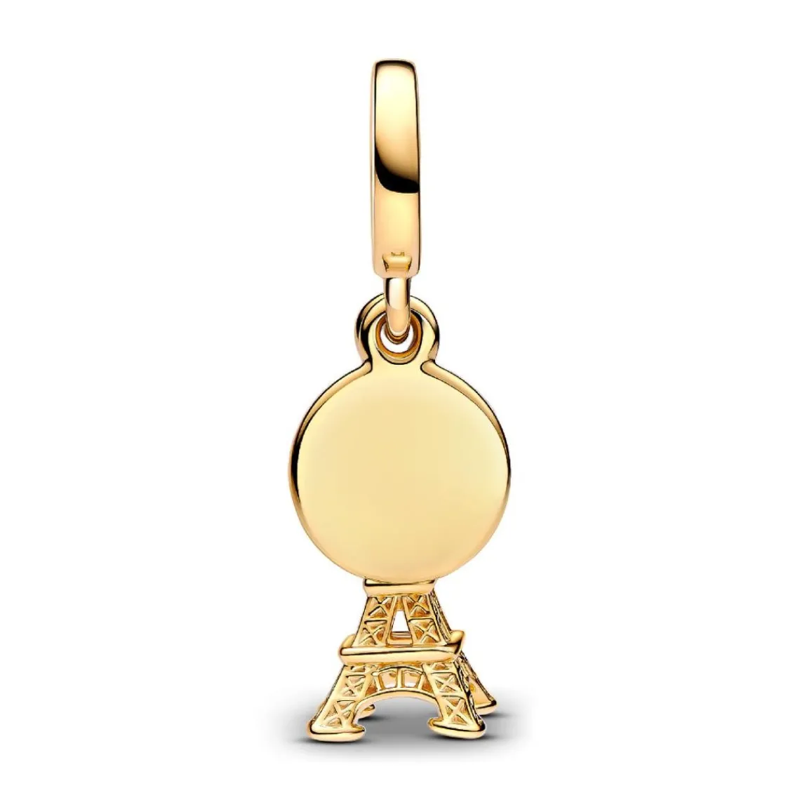 Pandora Charm Pendant Double Gravable Diamant de Synthèse Tour Eiffel | Femme Charms