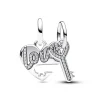 Pandora Charm Pendant Double Séparable Cœur et Clé | Femme Charms