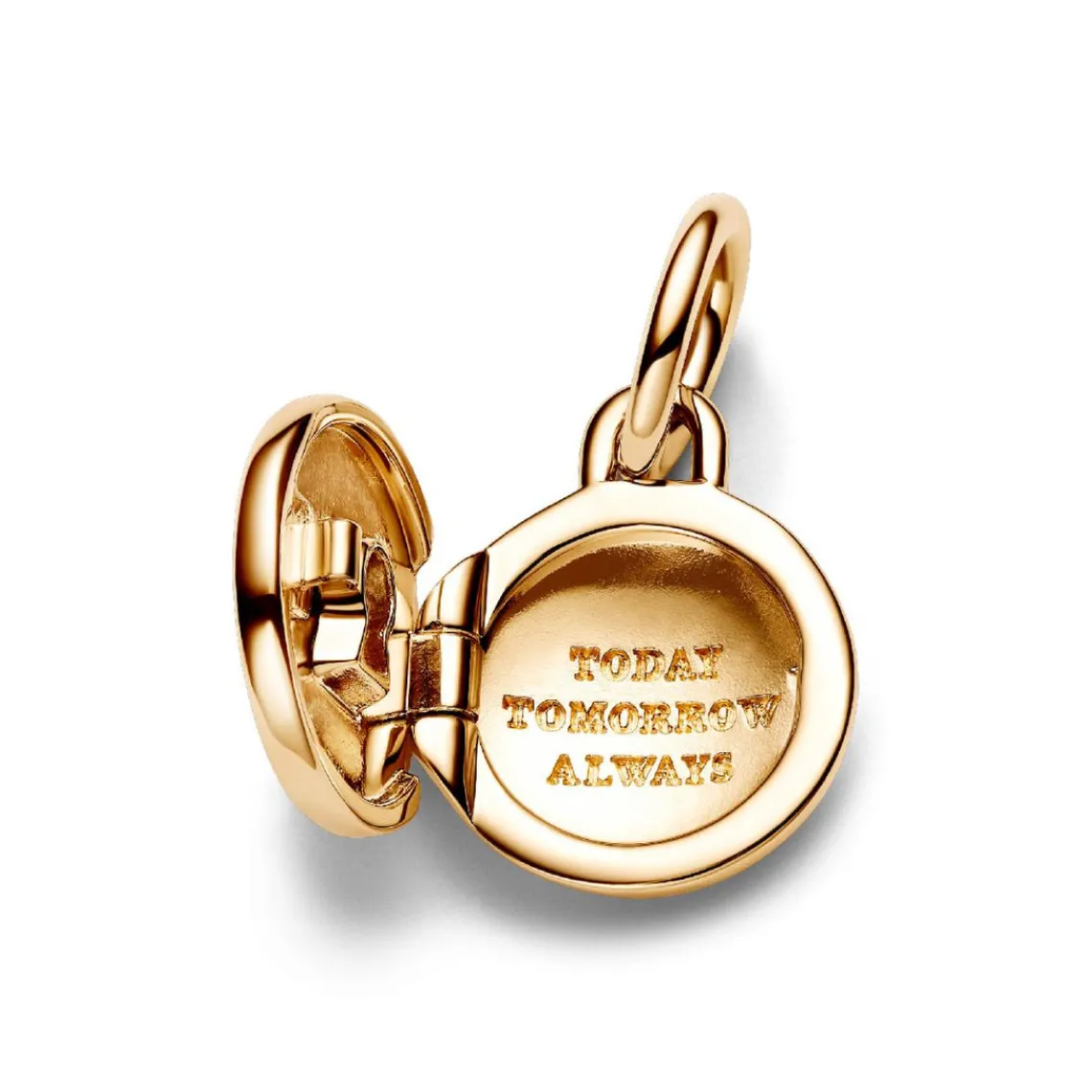 Pandora Charm Pendant Médaillon Amour Ouvrable et Gravable Doré | Femme Charms