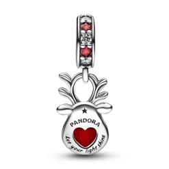 Pandora Charm Pendant Murano Renne au Nez Rouge – Moments | Femme Charms