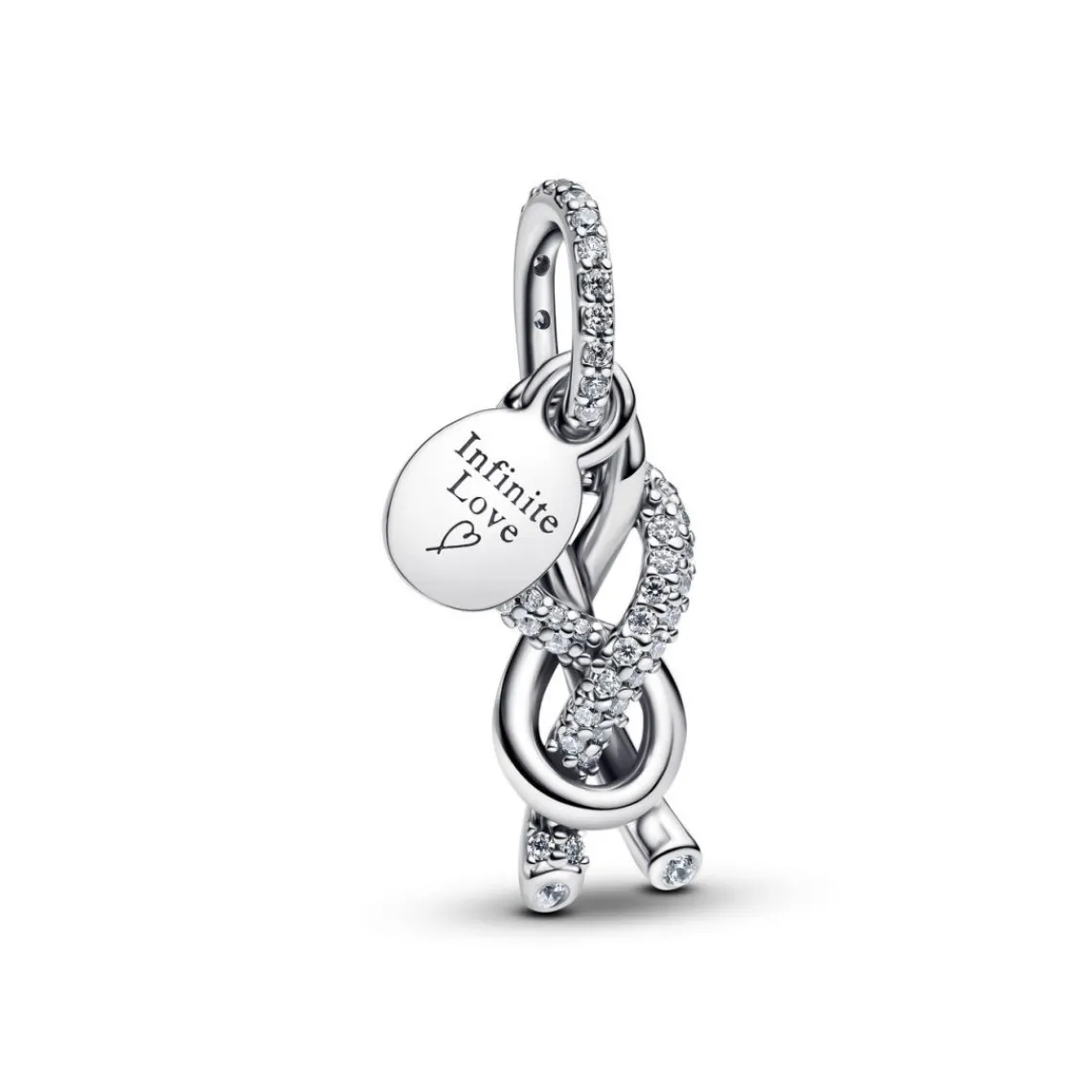 Pandora Charm Pendant Nœud de l'Infini Pavé | Femme Charms