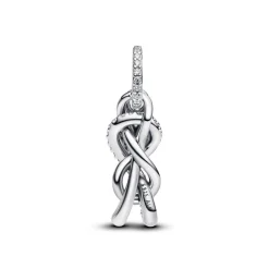 Pandora Charm Pendant Nœud de l'Infini Pavé | Femme Charms