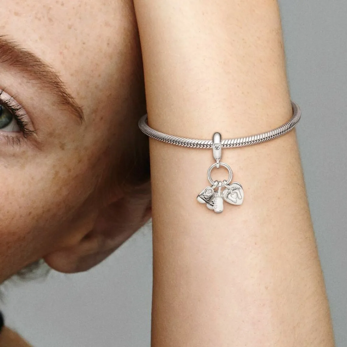Pandora Charm Pendant Moments Biberon et Chaussures Bébé | Femme Charms