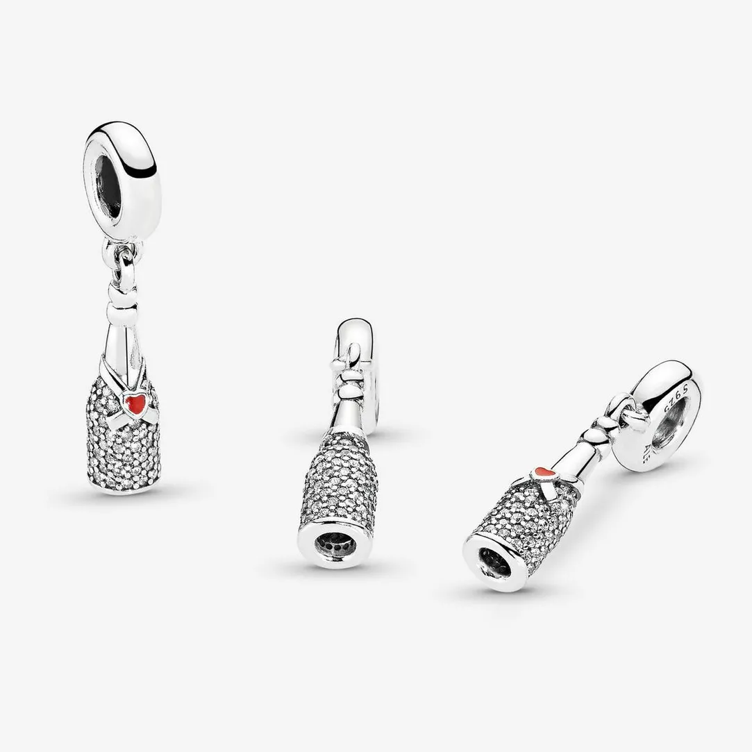 Pandora Charm Pendant Moments Bouteille de Vin Scintillante | Femme Charms