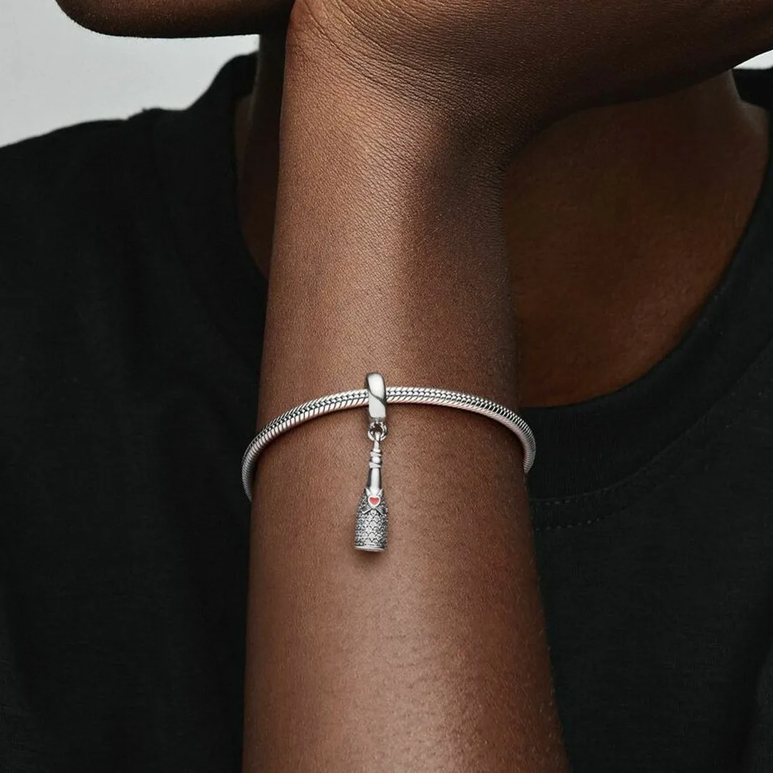 Pandora Charm Pendant Moments Bouteille de Vin Scintillante | Femme Charms