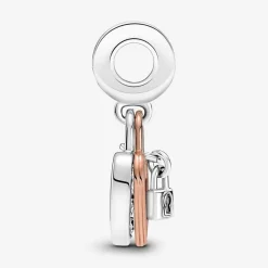 Pandora Charm pendant moments Coeur & mini cadenas | Femme Charms