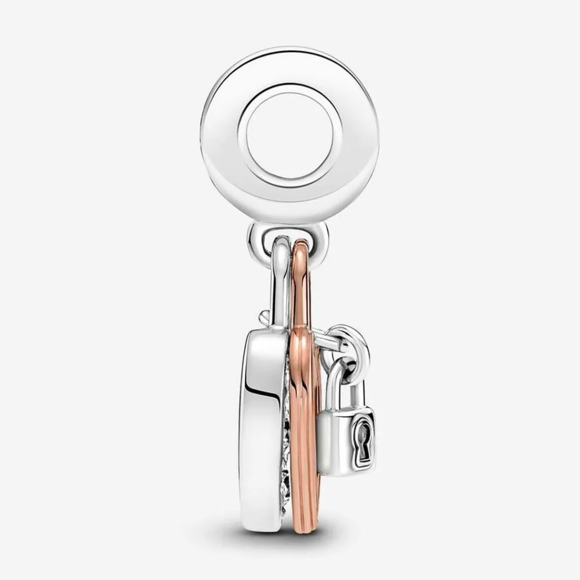 Pandora Charm pendant moments Coeur & mini cadenas | Femme Charms