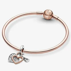 Pandora Charm pendant moments Coeur & mini cadenas | Femme Charms