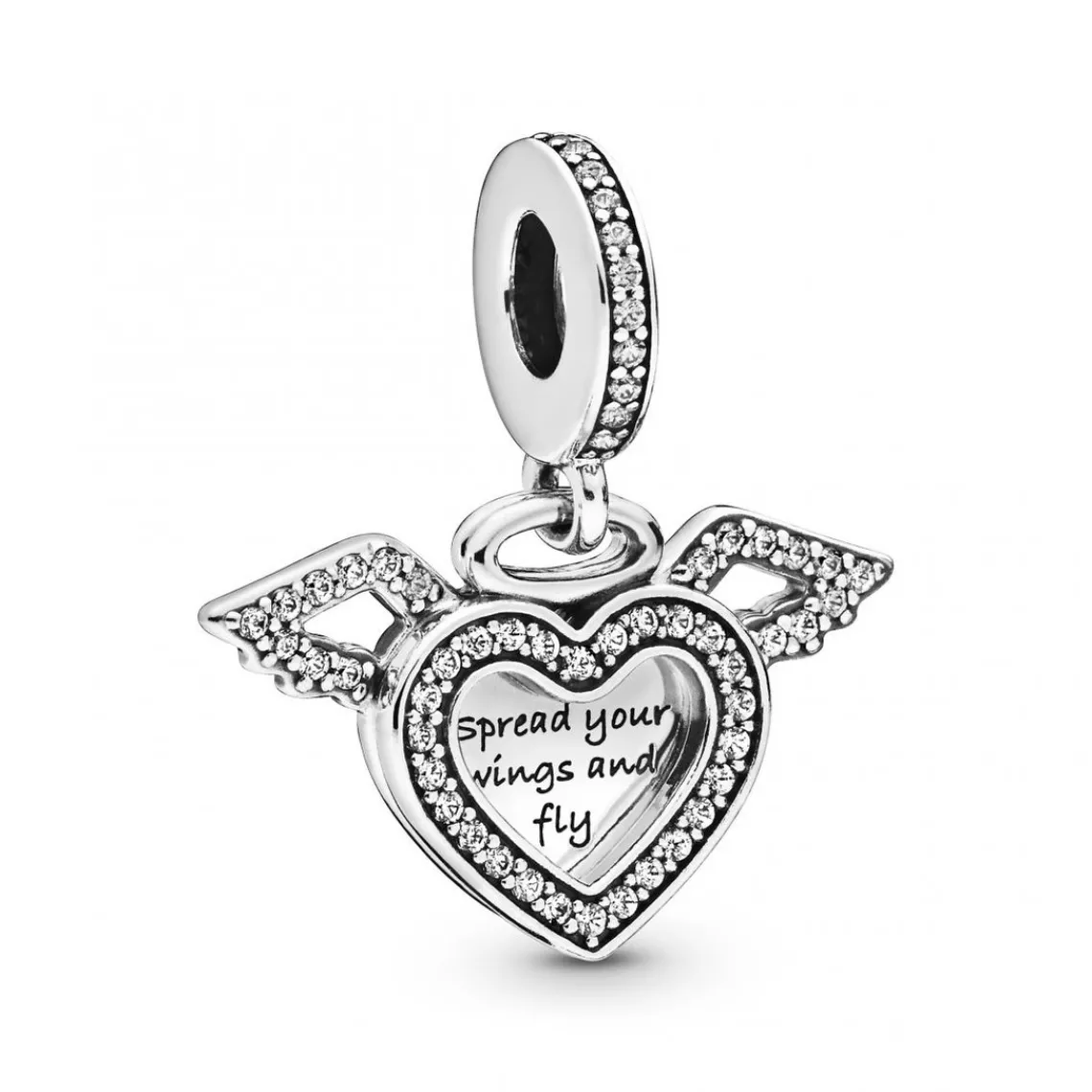 Pandora Charm Pendant Moments Cœur et Ailes d'Ange | Femme Charms