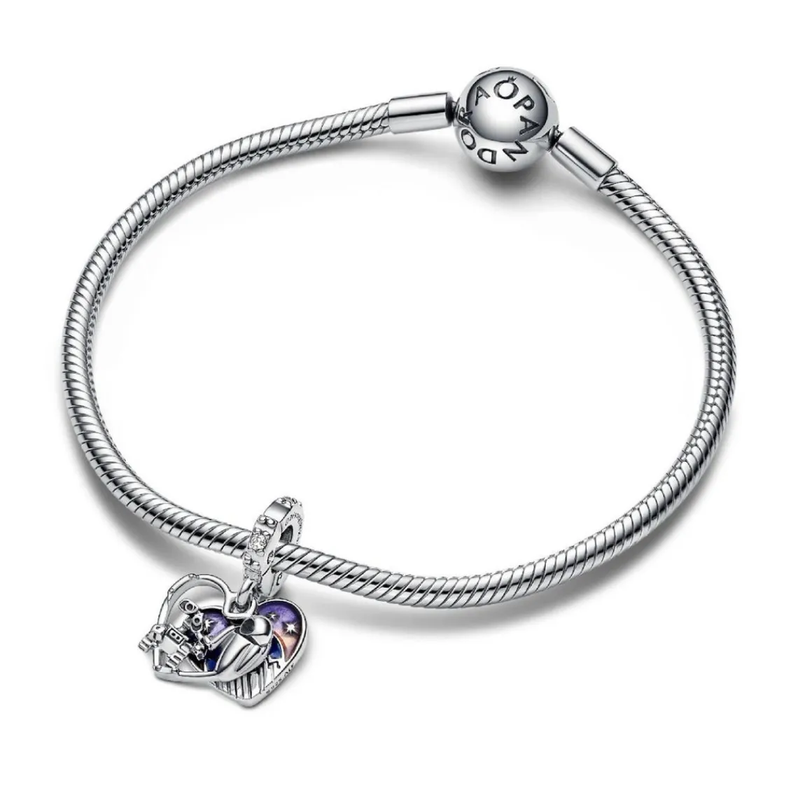 Pandora Charm Pendant - Pixar Wall-E et Eve Luminescent | Femme Charms
