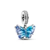 Pandora Charm Pendant Papillon Murano Bleu | Femme Charms