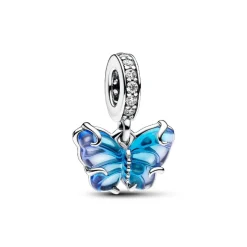 Pandora Charm Pendant Papillon Murano Bleu | Femme Charms