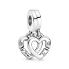 Pandora Charm Pendant Séparable Cœurs de Sœurs Moments | Femme Charms