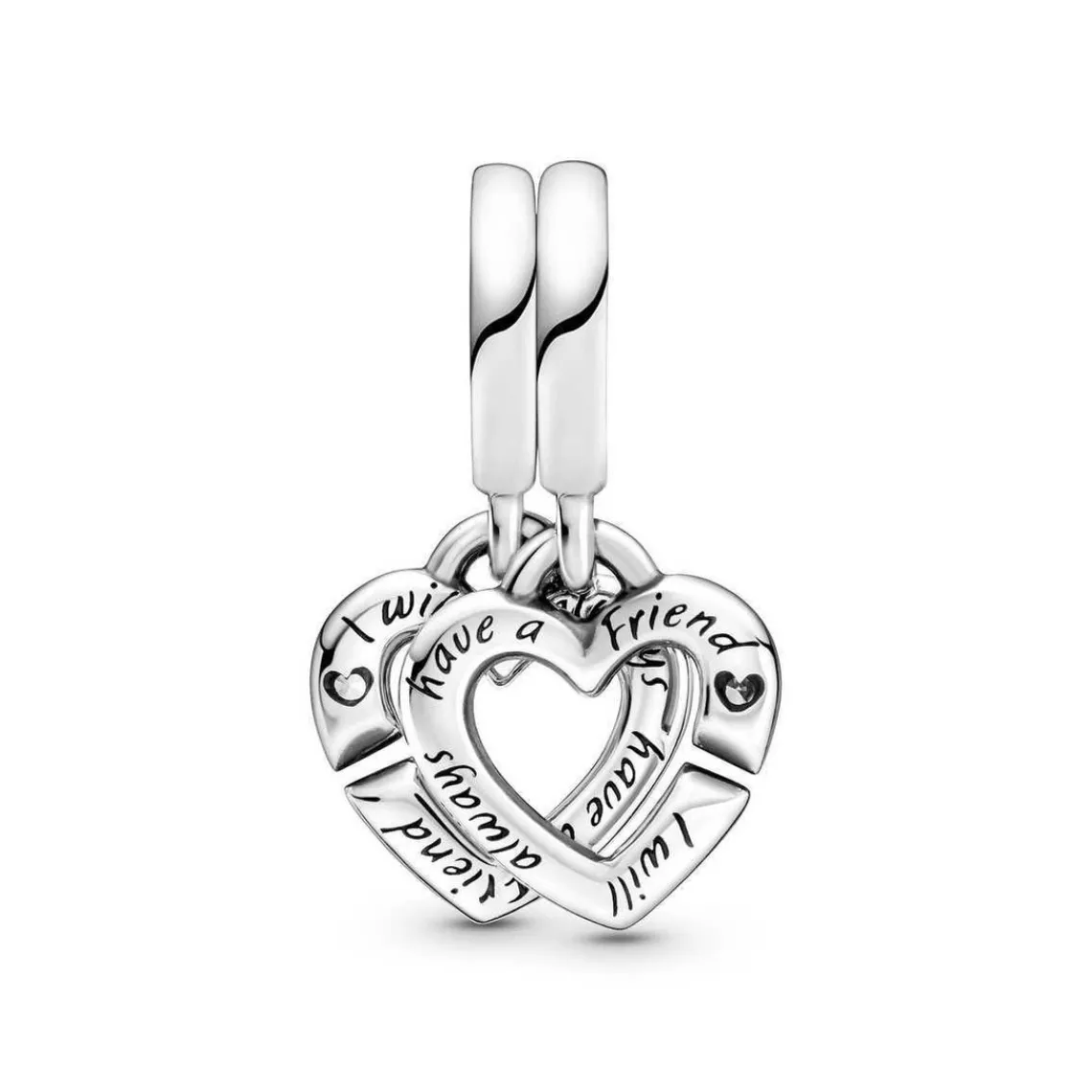 Pandora Charm Pendant Séparable Cœurs de Sœurs Moments | Femme Charms
