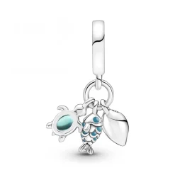 Pandora Charm Pendant Triple Poisson, Tortue de Mer et Conque - | Femme Charms