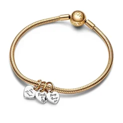 Pandora Charm Pendant Triple Séparable Amitié Bimatière | Femme Charms