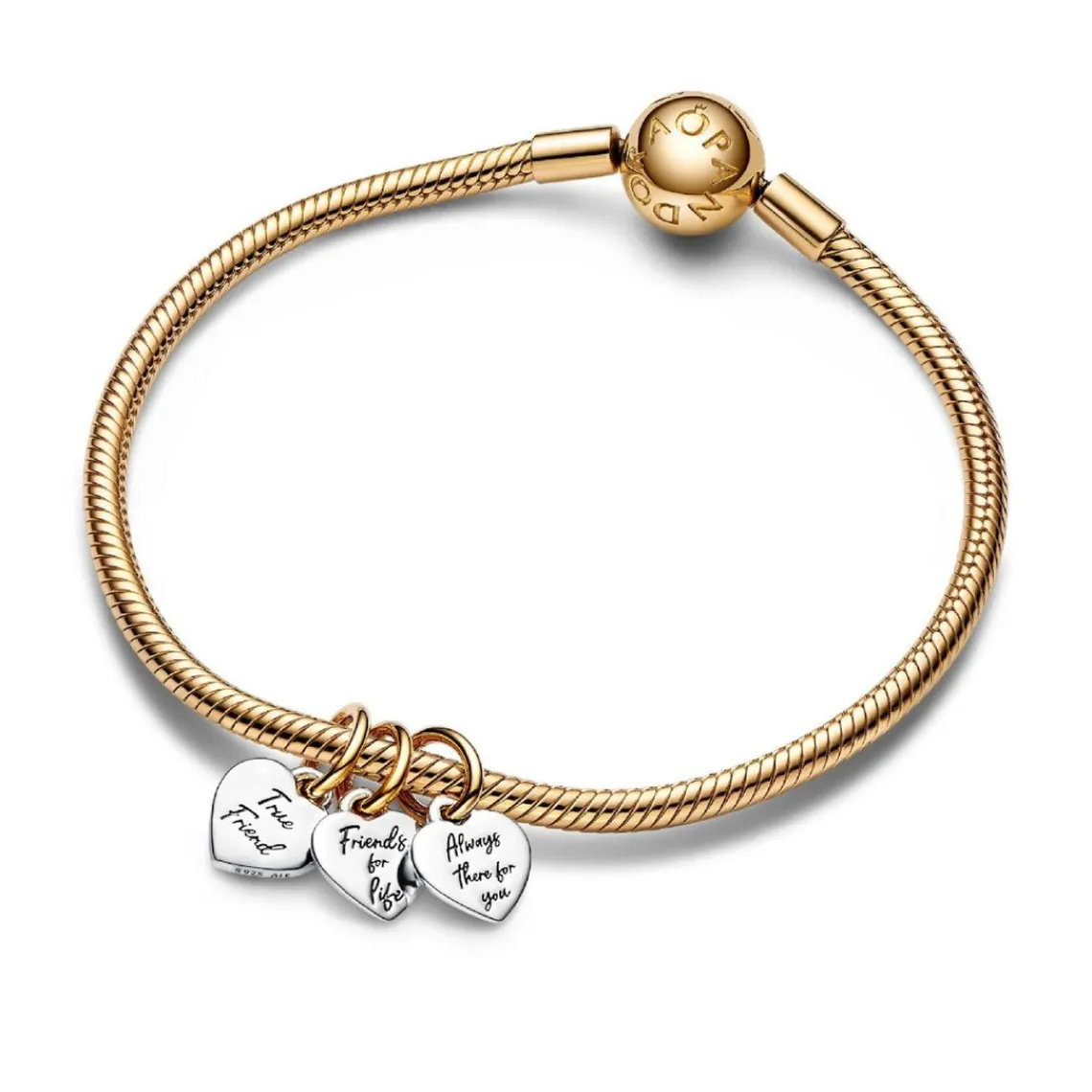 Pandora Charm Pendant Triple Séparable Amitié Bimatière | Femme Charms