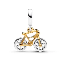 Pandora Charm Pendant Vélo à Roues Mobiles Bimatière | Femme Charms