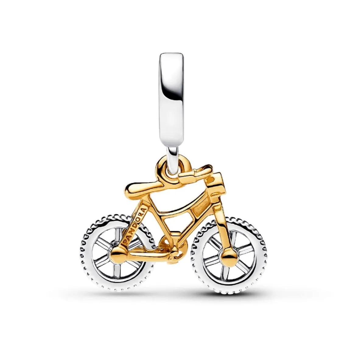 Pandora Charm Pendant Vélo à Roues Mobiles Bimatière | Femme Charms
