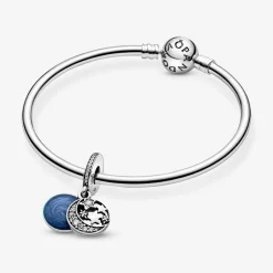Pandora Charm pendentif Moments lune et ciel bleu | Femme Charms