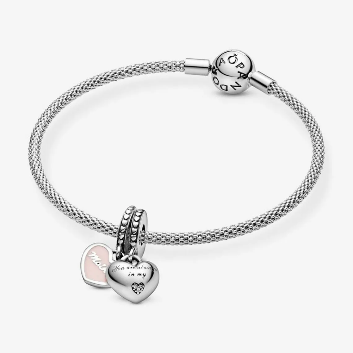Pandora Charm pendentif Moments avec cœurs mère et fille | Femme Charms
