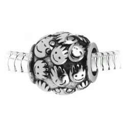 So Charm Bijoux Charm perle "family" en acier par SC Crystal | Femme Charms