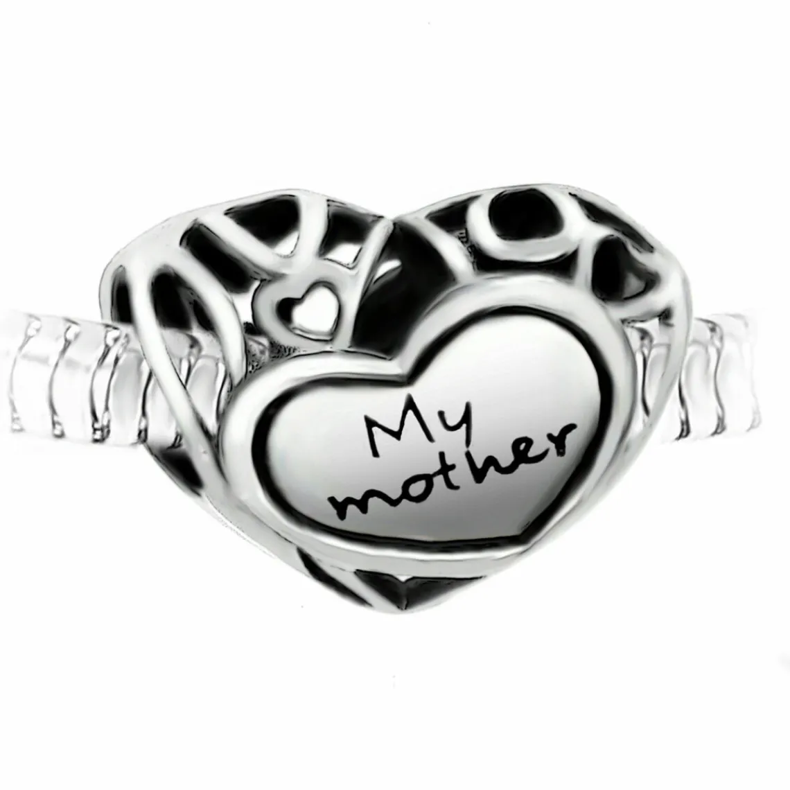 So Charm Bijoux Charm perle "My mother" acier par SC Crystal | Femme Charms