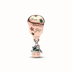 Pandora Charm Père Noël à Bord d'Une Montgolfière Bimatière | Femme Charms