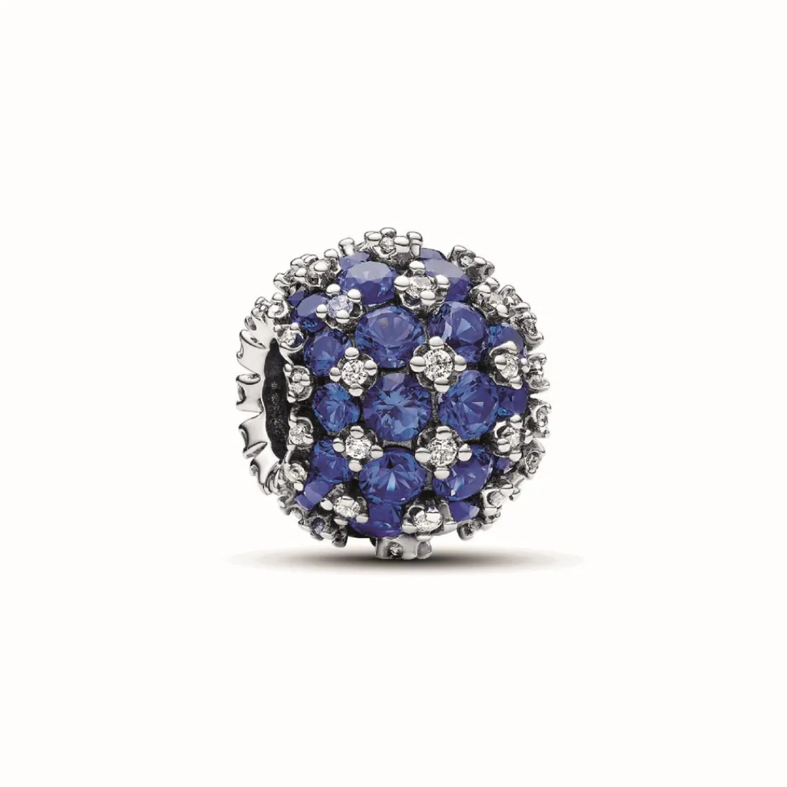 Pandora Charm Rond Pavé Scintillant Bleu | Femme Charms