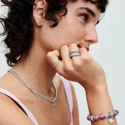 Pandora Charm Rose Épanouie Rose | Femme Charms