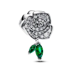 Pandora Charm Rose Épanouie Scintillante | Femme Charms