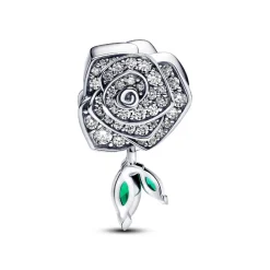 Pandora Charm Rose Épanouie Scintillante | Femme Charms
