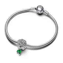 Pandora Charm Rose Épanouie Scintillante | Femme Charms