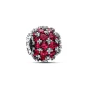 Pandora Charm Rose Rond Pavé Scintillant | Femme Charms
